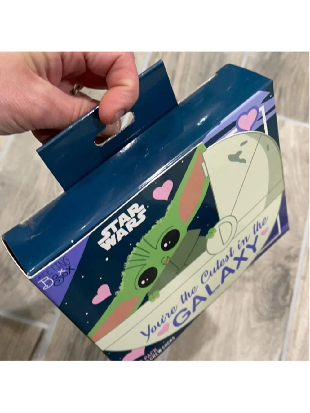 Star Wars Baby Yoda Valentines Day Socks 3pk NEW!